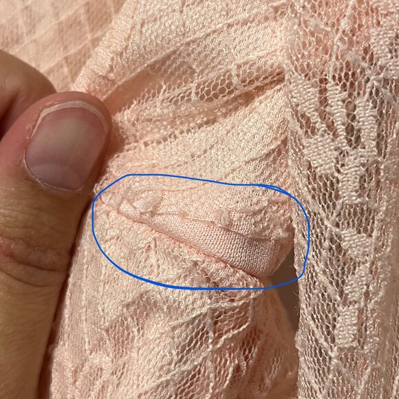 Mi Ami Womens Lace Babydoll Top Sz S Pink Coquette Soft Girl Y2K Romantic Kawaii - Picture 9 of 9